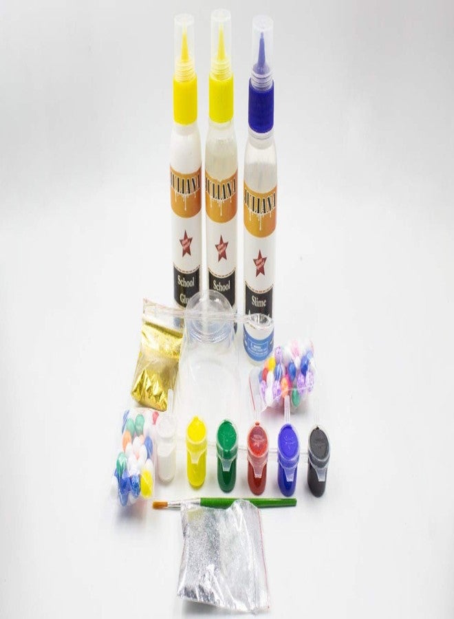 JULIANA Slime Making Kit for Kids Colorful Glitter and .Make 20+ Slimes. Age 4 Years and Above (Multicolour) (Diwali 1) (kit 5) - Image 1